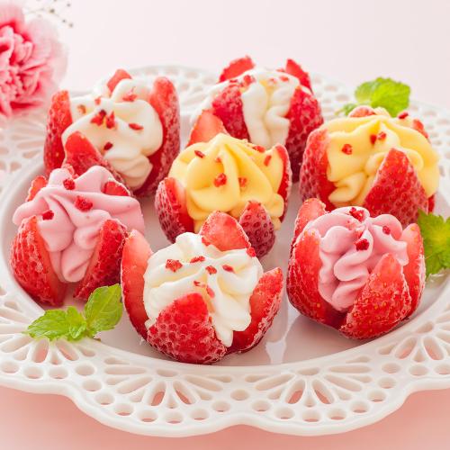 【母の日】博多あまおう 花いちごのアイス（カード付）