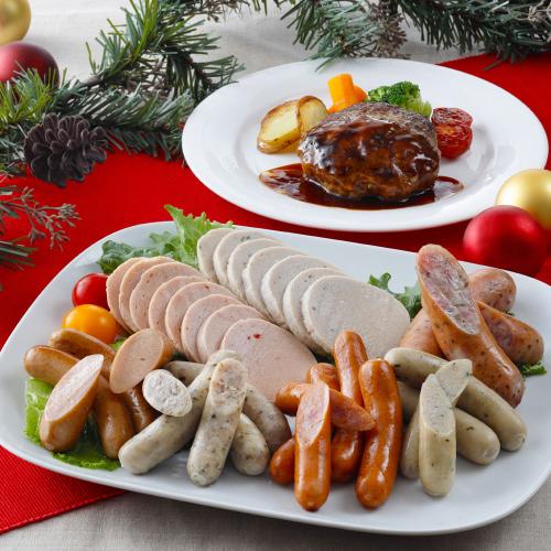 【クリスマス】ハンバーグ・ソーセージセット