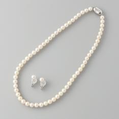 アコヤ真珠6．5mm2点セット イヤリング