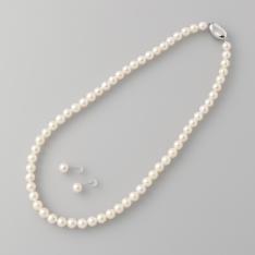 アコヤ真珠6．5mm2点セット ピアス