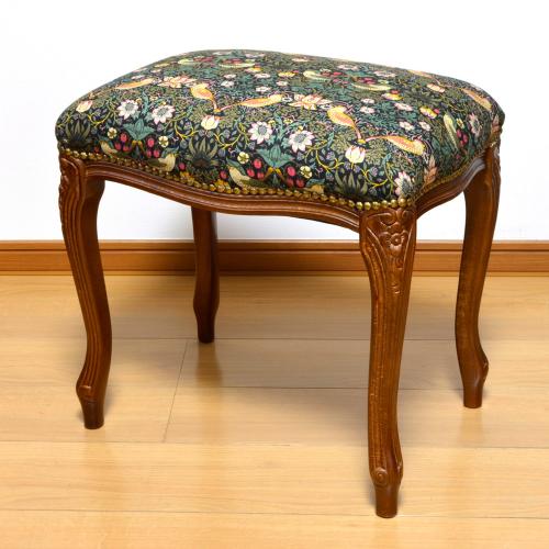 ＜ファブリックバイベストオブモリス＞スツール　グリーン系