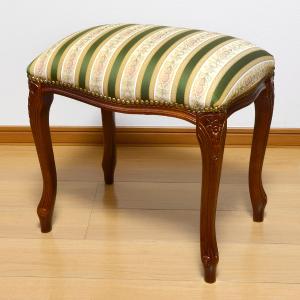 イタリア製　２Ｐスツール（ストライプグリーン） stool-03021 triangle グリーン スツール | ART OF BLACK