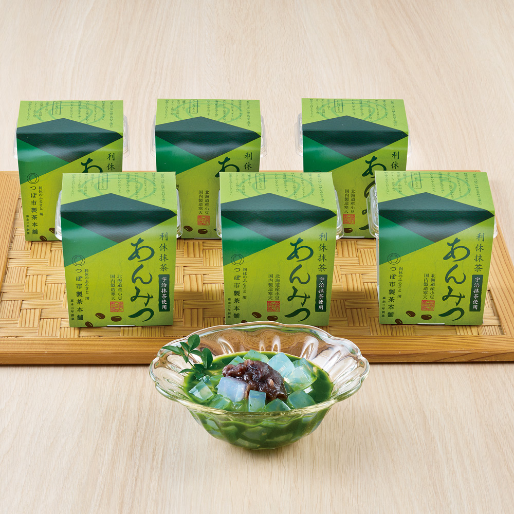 〈つぼ市製茶本舗〉利休抹茶あんみつ詰合せ
