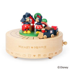 <ニデックインスツルメンツ>オルゴール Mickey & Minnie 機関車(曲目:ミッキーマウスクラブマーチ)