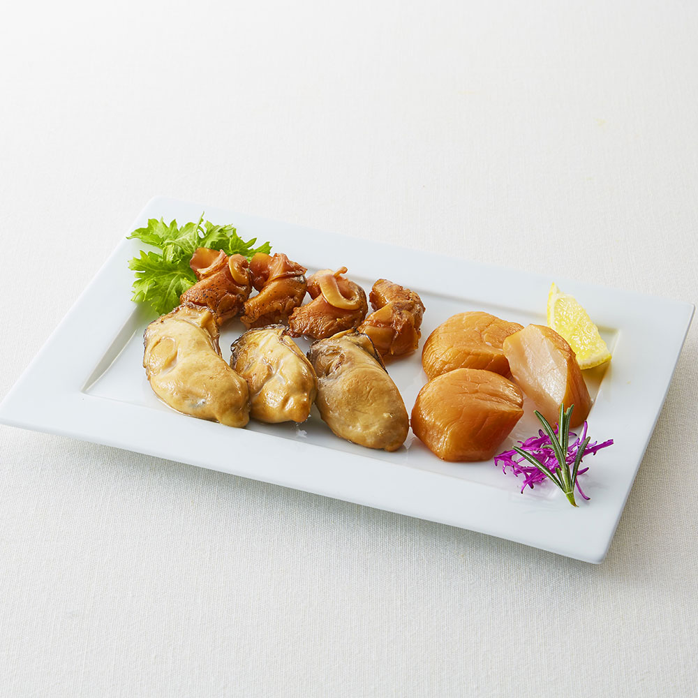 燻製うまい貝スモークオイル漬けセット