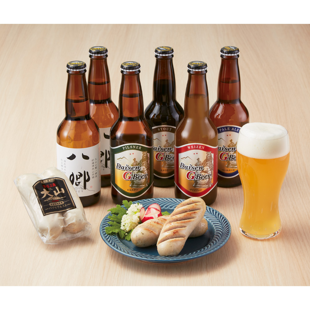〈大山Gビール〉大山Gビール・大山ハムセット
