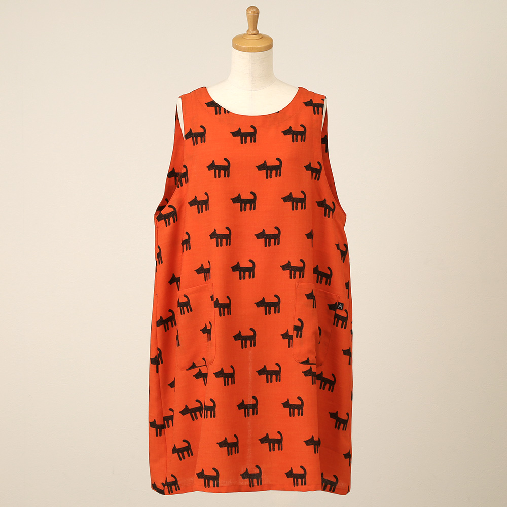 ワン　背付きエプロン