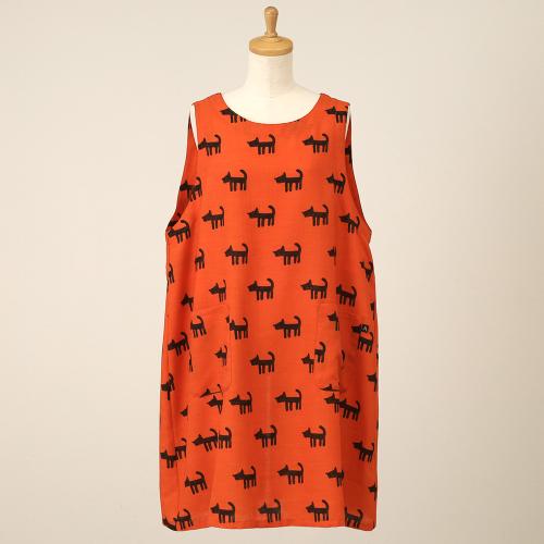 ワン　背付きエプロン