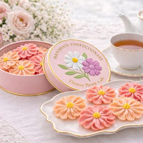 お花のぼうろ（コスモス）3缶セット＋紙袋3枚