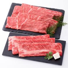 〈肉の堀川亭〉秋田牛朝場畜産黒毛和牛すき焼用食べ比べセット
