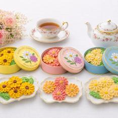 お花のぼうろ3缶ギフトセット（コスモス・マーガレット・ヒマワリ）