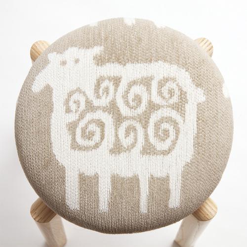 スツール ヒツジ Mサイズ ベージュ