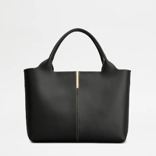 レザー ショッピング バッグ ミディアム-スモール