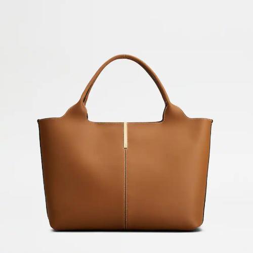 レザー ショッピング バッグ ミディアム-スモール