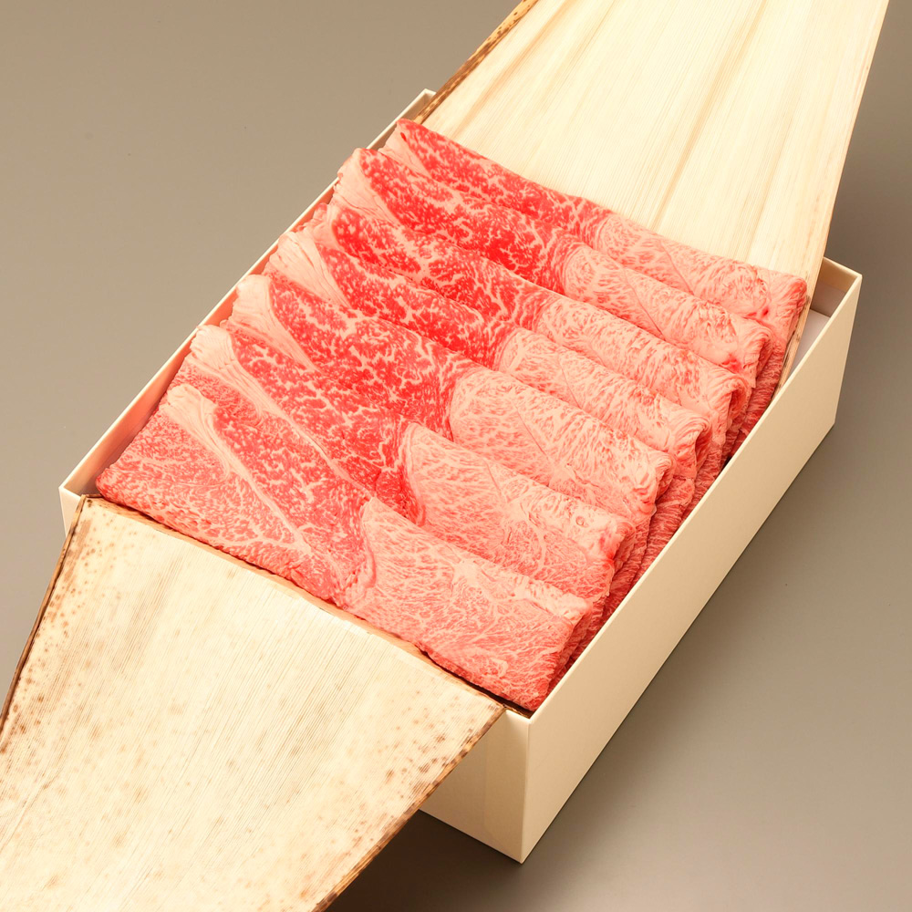 【母の日】国内産黒毛和牛すき焼用（母の日専用掛け紙付）