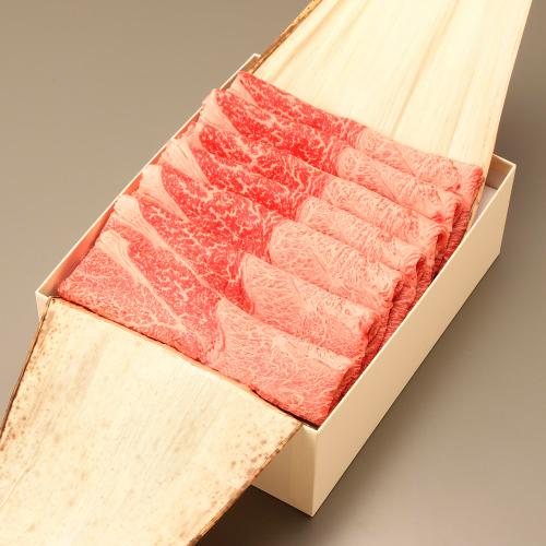 【母の日】国内産黒毛和牛すき焼用（母の日専用掛け紙付）