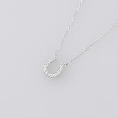 プラチナ馬蹄ネックレス