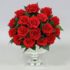 花器付き ローズアレンジ