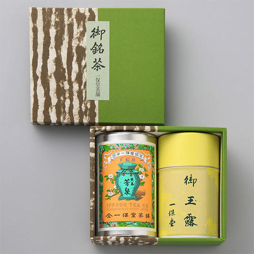 玉露 滴露(50g)・煎茶 芳泉(100g)小缶箱