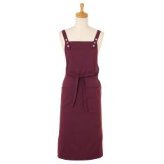 シンプルロングエプロン同色2枚セット