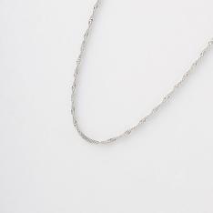 純プラチナスクリューネックレス