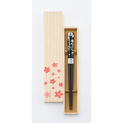 塗箸 唐桜 黒