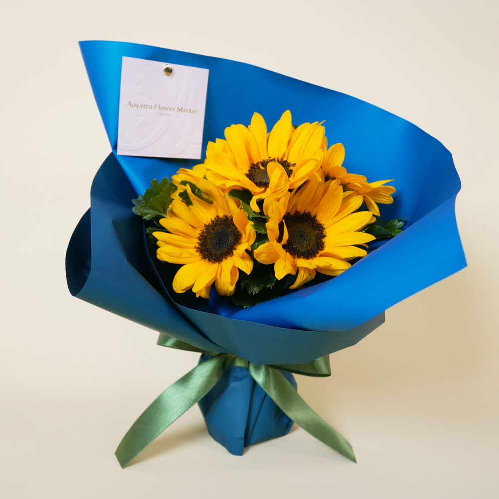 【父の日】生花ひまわりブーケ「Look Up to Dad」