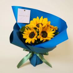 【父の日】生花ひまわりブーケ「Look Up to Dad」