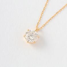 K18 0．5ctダイヤペンダント