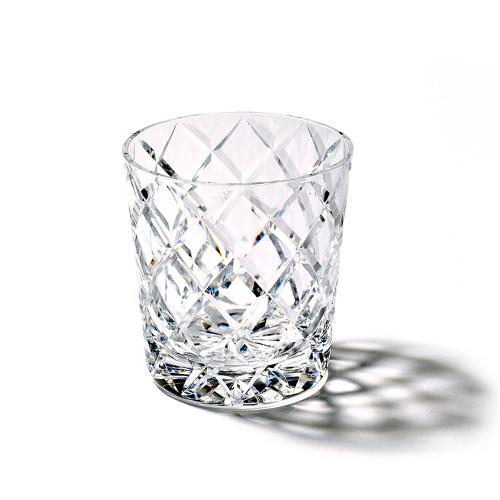 江戸切子 矢来紋 オールドグラス（透き）