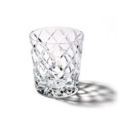 江戸切子 矢来紋 オールドグラス（透き）