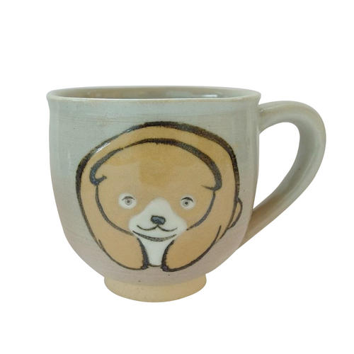 六兵衛窯　マグカップ　仔犬（黄）
