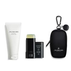 【数量限定】SHISEIDO メン クリアスティック UVプロテクターキット（クリアスティック UVプロテクター ＆ フェイスクレンザー）