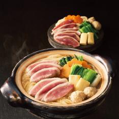 〈京料理・美濃吉〉京野菜と湯葉の合鴨つくね鍋