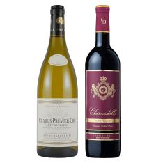 ブルゴーニュ・ボルドー産紅白ワインセット(ギフトボックス付き)
