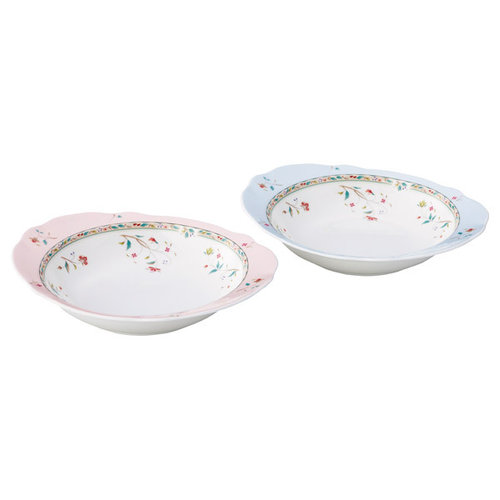 花更紗 26cmカレー&パスタボウルペアセット 色変り