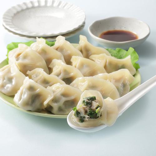 定番とパクチー水餃子セット
