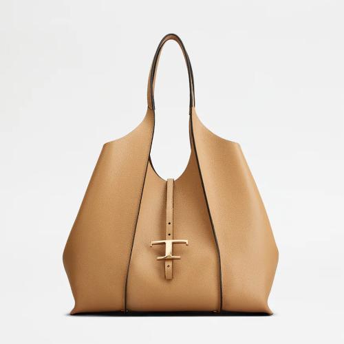 T タイムレス レザー ショッピング バッグ ミディアム