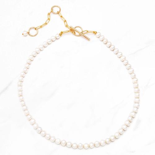 5mm パール ネックレス 38cm
