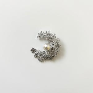 シルバー 真珠 ブローチ 高島屋 - ブローチ/コサージュ