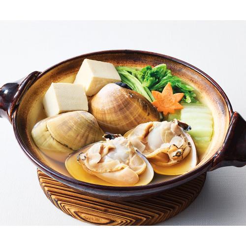 〈海鮮問屋 三忠〉愛知三河湾産天然大はまぐりの鍋
