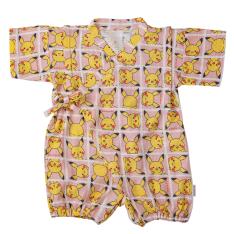 モンポケ ピカチュウこんにちは柄甚平コンビ