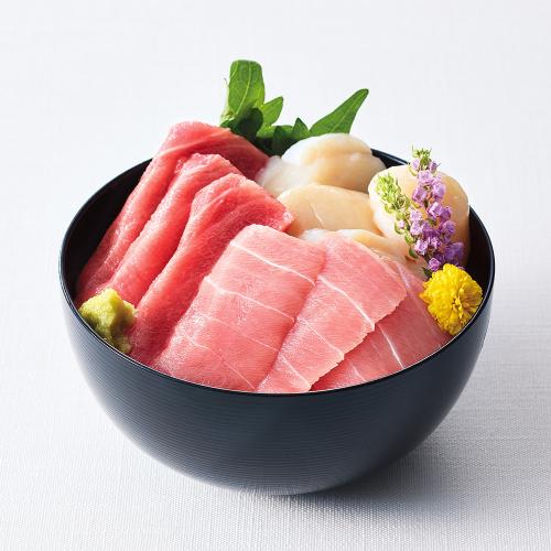 〈中島水産〉まぐろとほたてのセット
