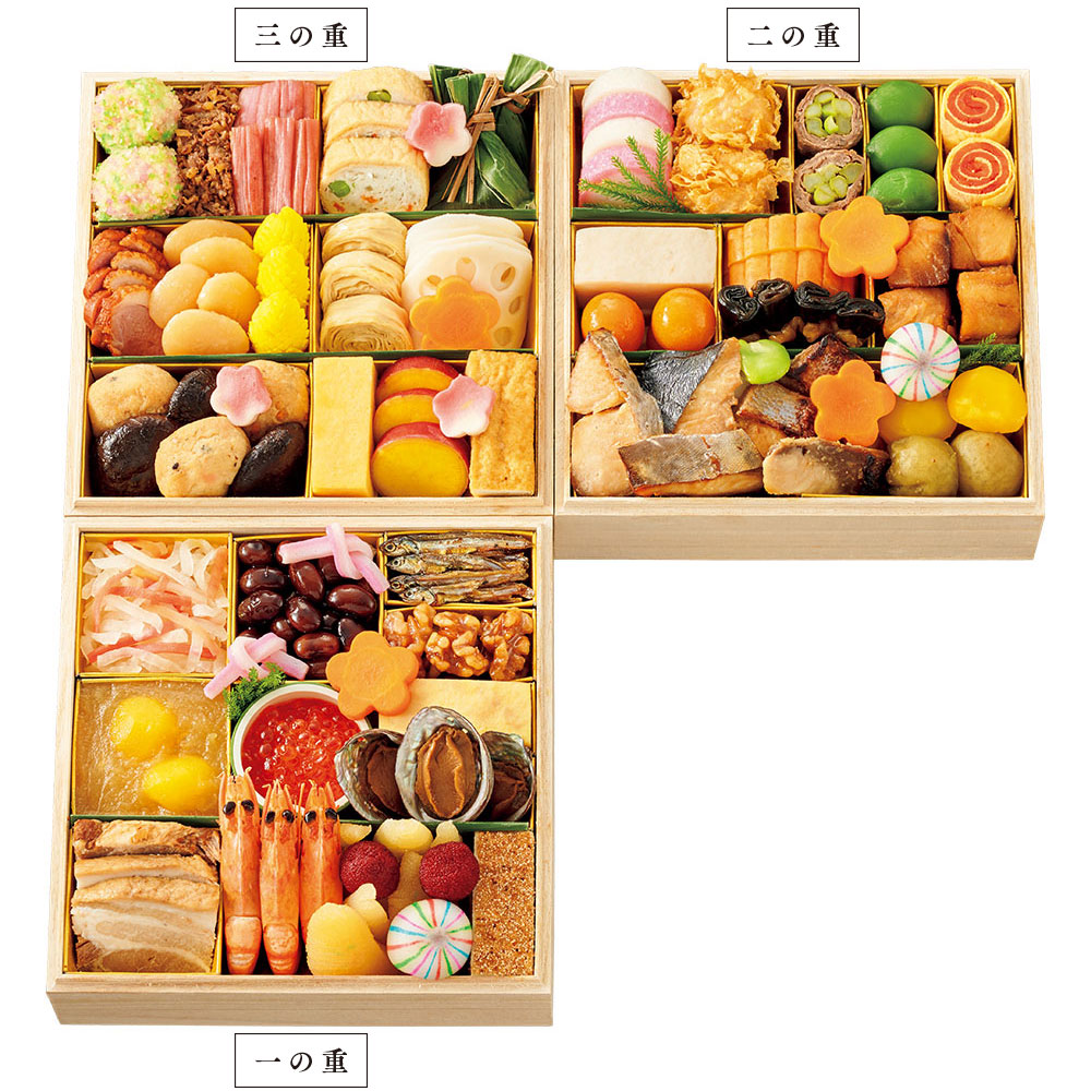 〈京料理　美濃吉〉おせち料理　三段重