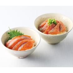 〈石山水産〉三陸沖 トラウトサーモン漬け丼の具4食セット