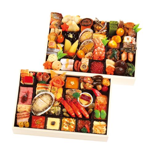 和・洋 二段重（E377）＜関東地域お届け＞343773