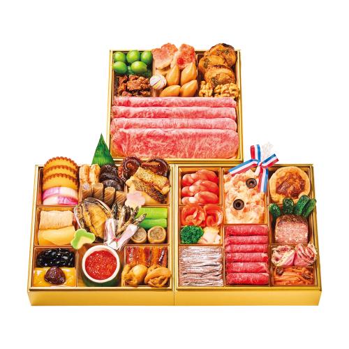 和・洋 三段重（E386）＜関東地域お届け＞343862