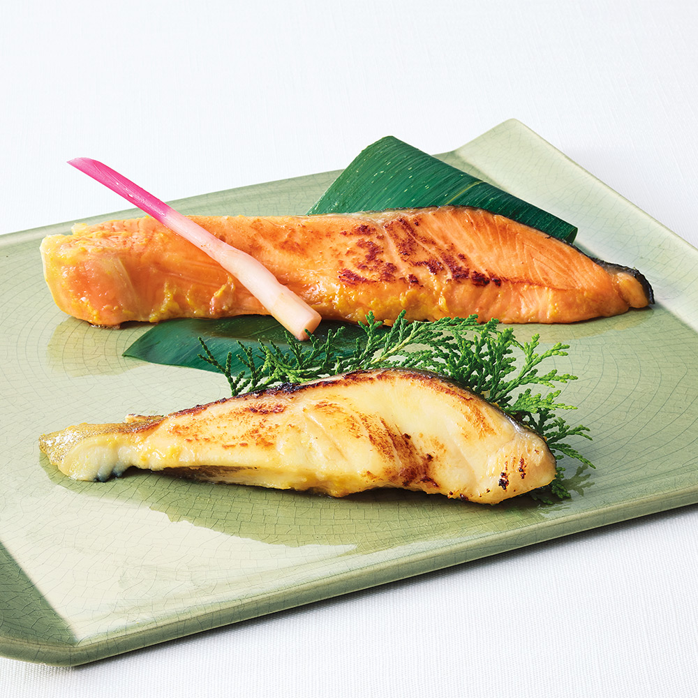 〈魚の北辰〉銀鮭・銀だら西京漬食べ比べセット