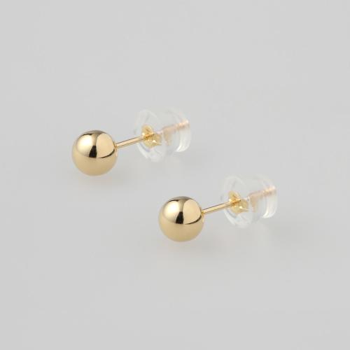 18金ラウンドピアス