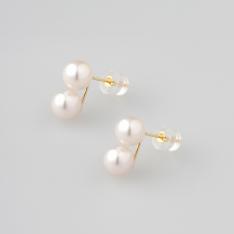 18金アコヤ真珠ピアス